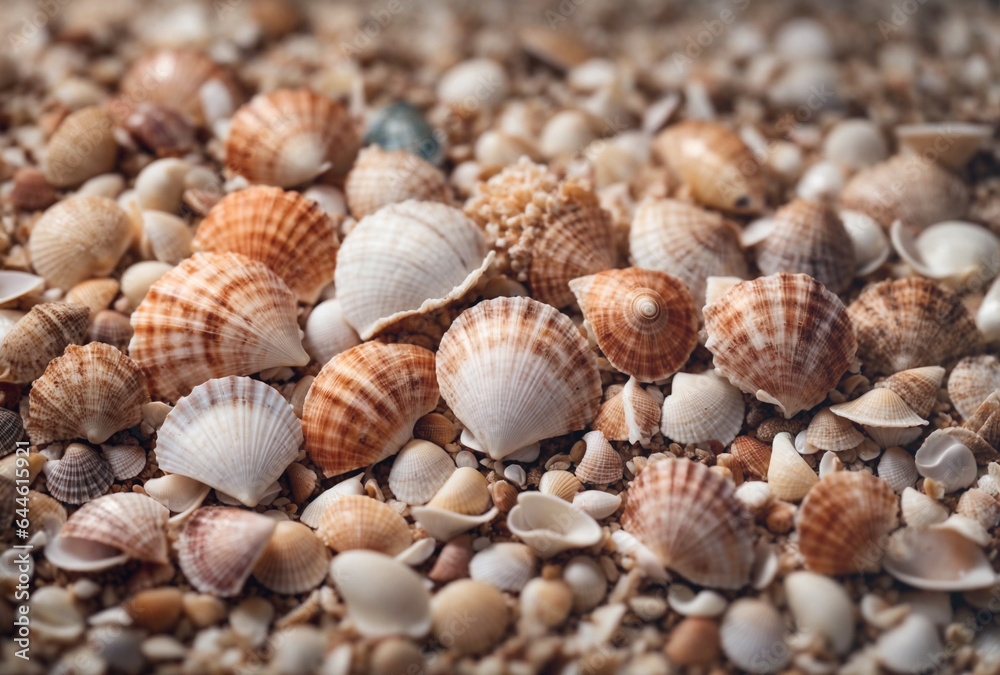 assorted seashells background assorted seashells background