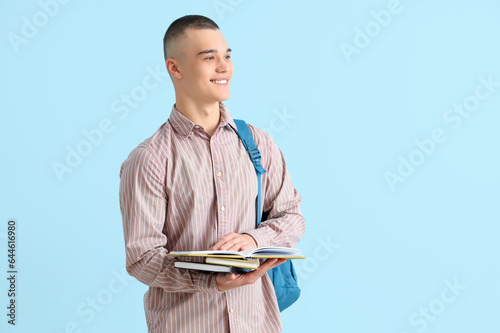 Male student with backpack ...