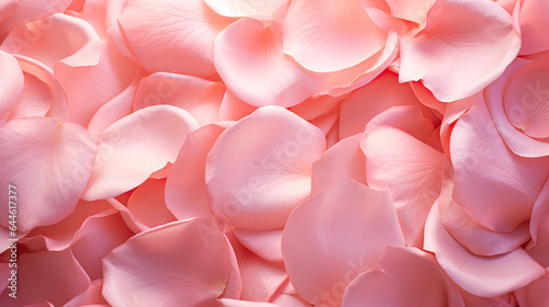 Close-up of delicate rose petals AI generative