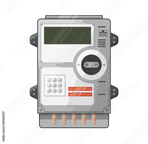 Electrical Power Meter - Stock Illustration