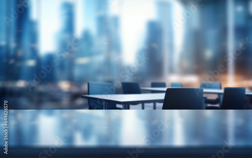 Wallpaper Mural Blur background of empty modern office background in city center workspace interior design Torontodigital.ca