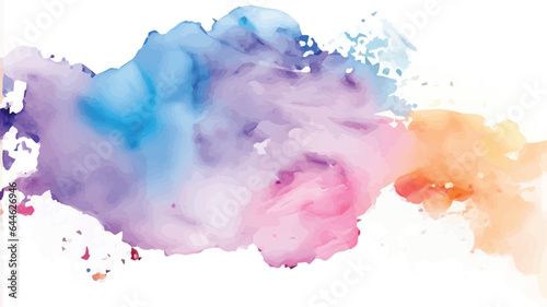 vector Pastel coloured watercolour splatter design