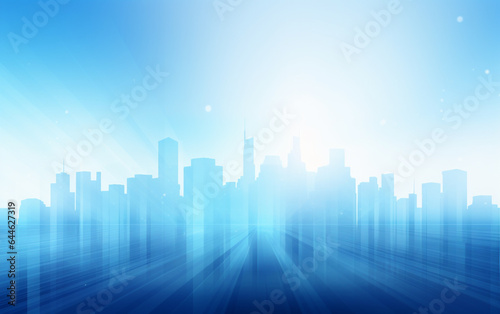 Bright blue business background © MUS_GRAPHIC