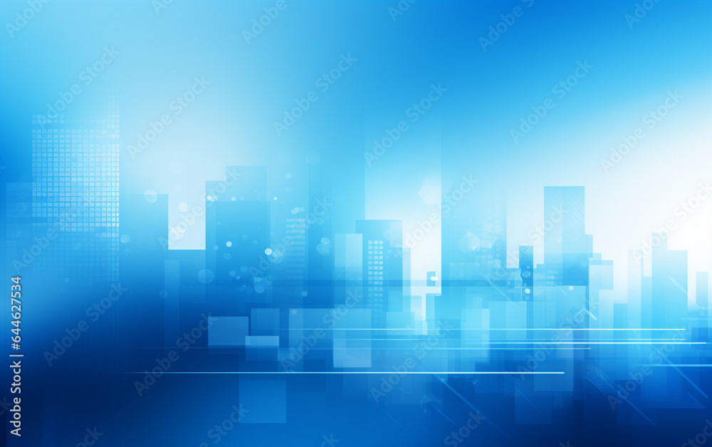 Obraz premium Bright blue business background