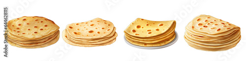 Roti clipart collection, vector, icons isolated on transparent background