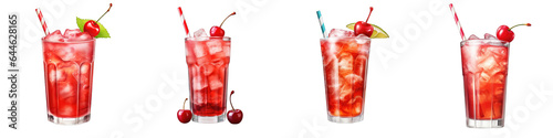 Shirley Temple Drink clipart collection, vector, icons isolated on transparent background photo