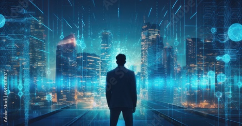 Guardians of the Digital Realm: Futuristic Technology Defending Modern Business Data © Stock Pix