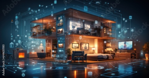 Immersive Smart Home Experience: A Wide-Angle Look at IoT Device Interconnectivity © Stock Pix