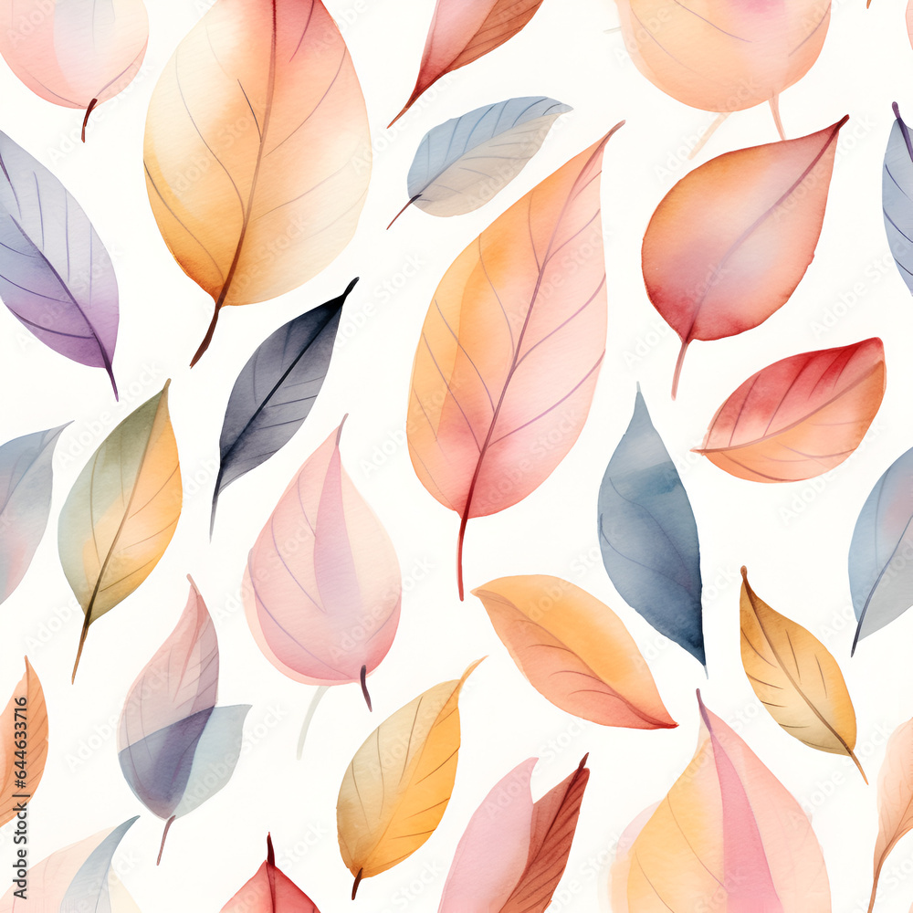 Obraz premium autumn leaves seamless pattern