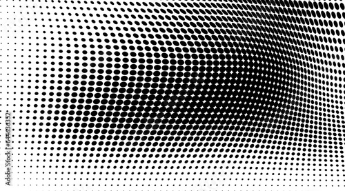 Black and white chaotic halftone texture