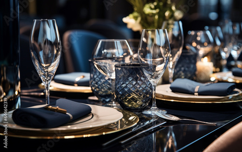 Luxury tableware beautiful table setting in restaurant © MUS_GRAPHIC