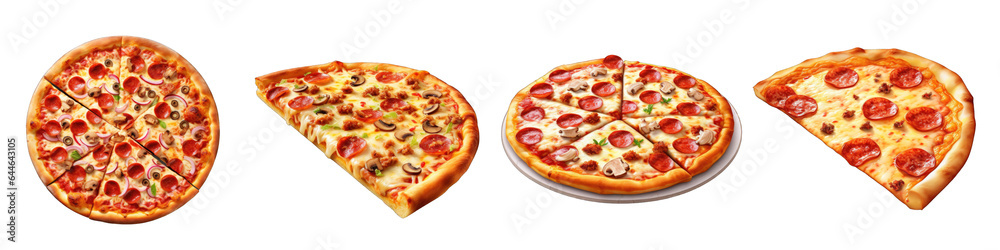 Supreme Pizza clipart collection, vector, icons isolated on transparent background Supreme Pizza clipart collection, vector, icons isolated on transparent background