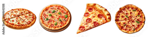 Stuffed Crust Pizza clipart collection, vector, icons isolated on transparent background