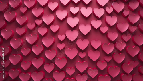Abstract pink heart valentine love background texture.