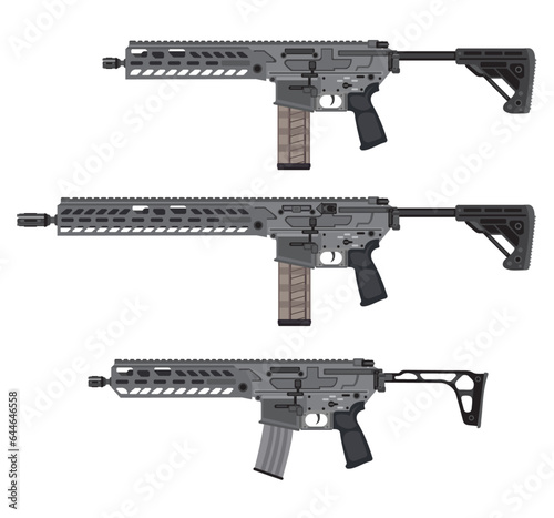 Modern Swiss Assault Rifle - Ai Illustrator