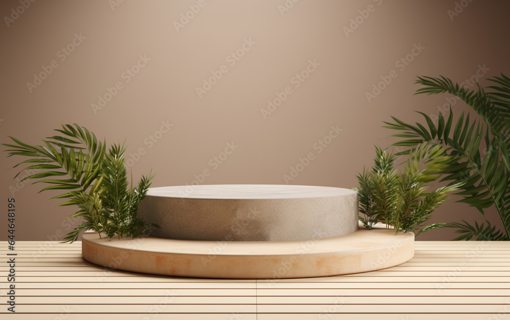 Podium mockup display with for product presentation Podium mockup display with for product presentation
