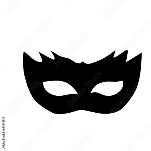 carnival masks silhouettes