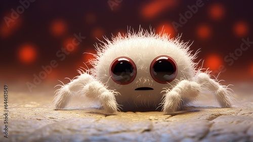 Friendly and kawaii spider arachnid