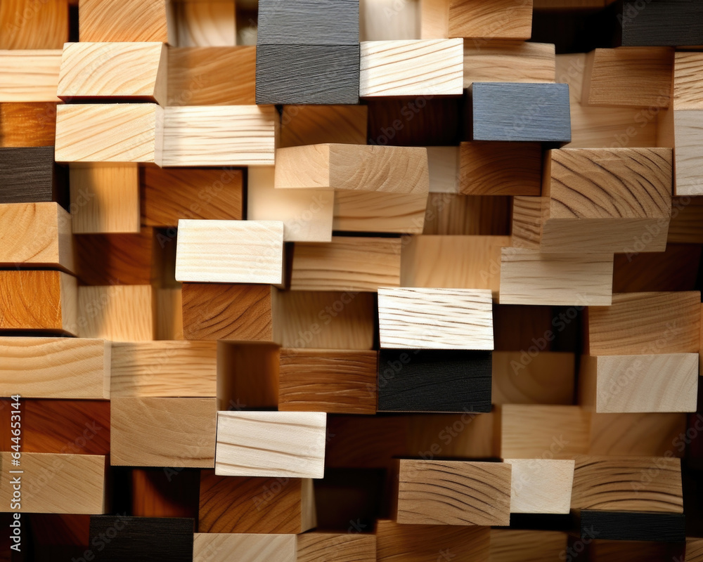 A unique scene featuring a creative combination of different wood materials and textures, forming an abstract background. The mix of light and shadow from the window creates a visually A unique scene featuring a creative combination of different wood materials and textures, forming an abstract background. The mix of light and shadow from the window creates a visually