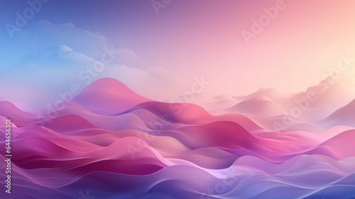An abstract pink backdrop with flowing lines. Generative AI. 