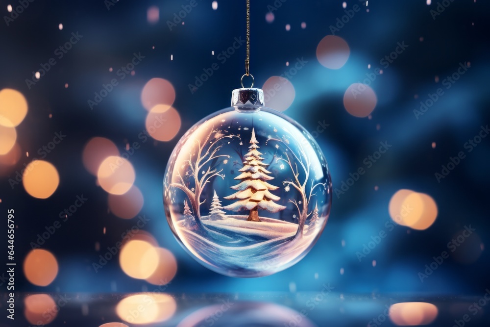 Glass Christmas or New Year ball. Merry christmas and happy new year concept. Glass Christmas or New Year ball. Merry christmas and happy new year concept.