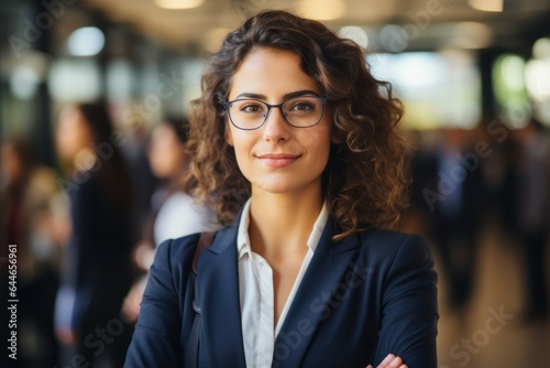 Portrait of woman at work. Lady in business. Businesswoman in the office