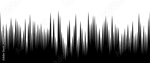 Straight speed lines repeating pattern. Black and white vertical stripes gradient. Abstract fast effect texture. Comic cartoon rays and beams wallpaper. Vector background