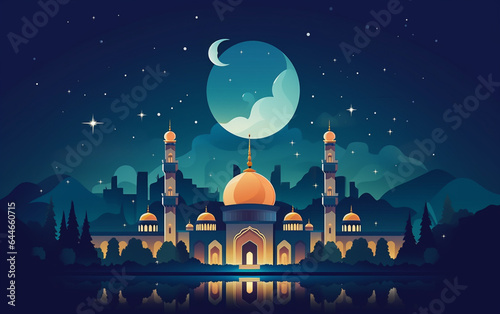 Flat ramadan kareem illustration © MUS_GRAPHIC
