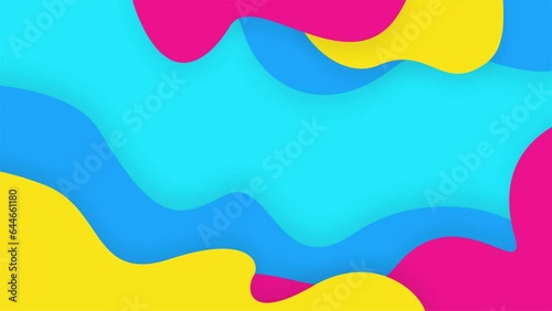 Fluid colorful backgrounds, with a fun theme. Colorful background animation.
