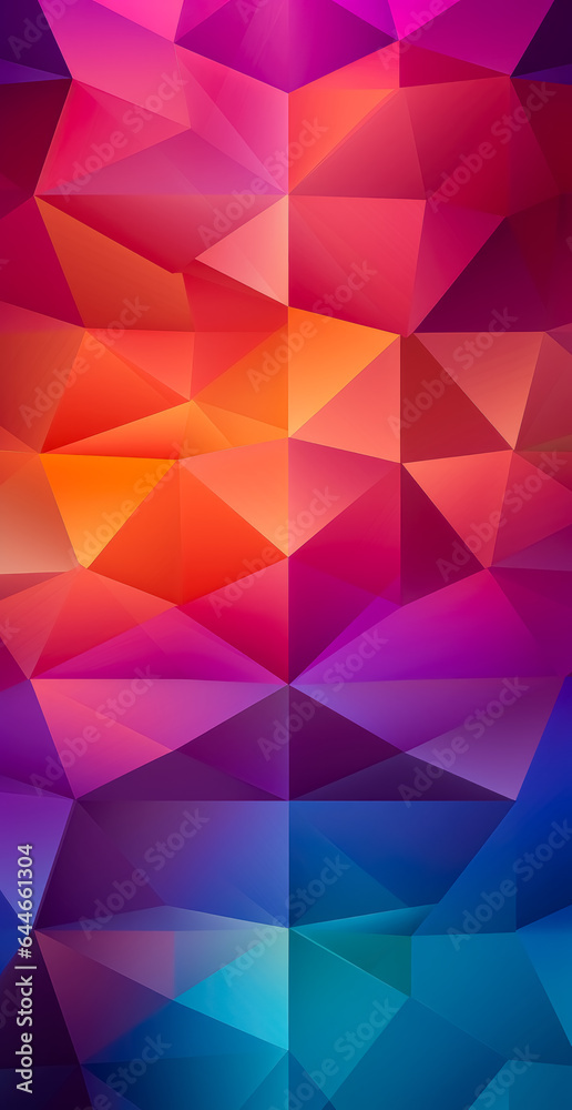 Obraz premium Vertical geometric square triangle background. Colorful Geometric pattern background.