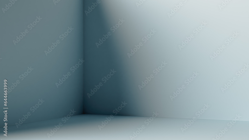 Elegance in Simplicity, Soft Shadows and Light Corner 3D Product Display Background, 3D render
