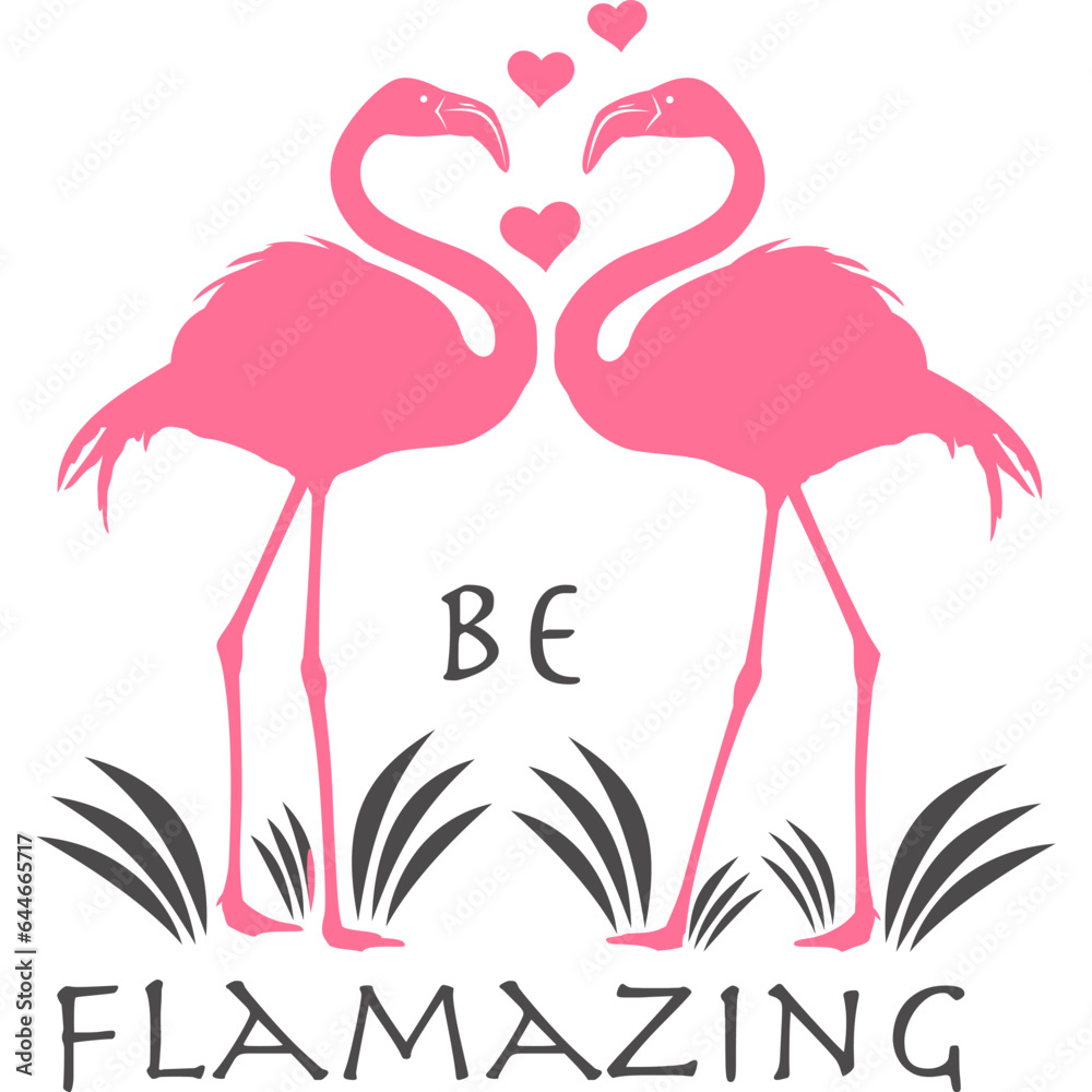 Fototapeta premium Flamingo mit transparentem Hintergrund 