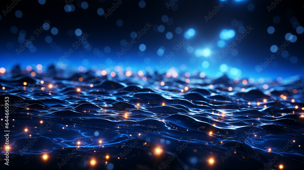 Obraz premium neon blue background