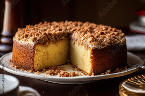 Double Streusel Delight: Sour Cream Coffee Cake for Mom