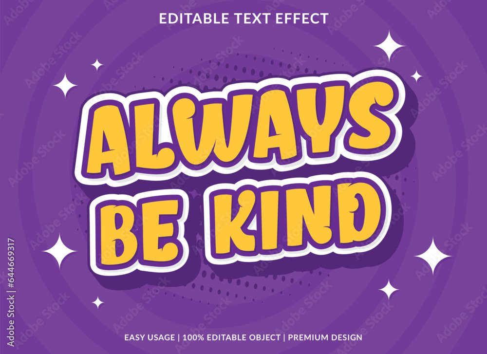 Fototapeta premium text effect template design with 3d style use for business brand and logo