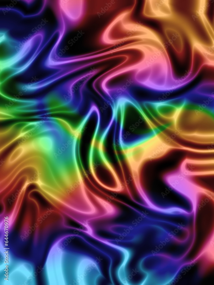 Abstract holographic rainbow background, foil, Wavy texture