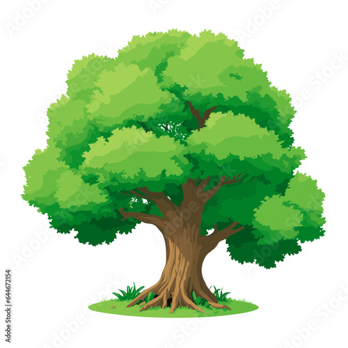 Cartoon tree vector file, cartoon background tree, tree, tree background, jungle, forest