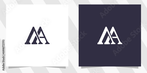 letter ma am logo design
