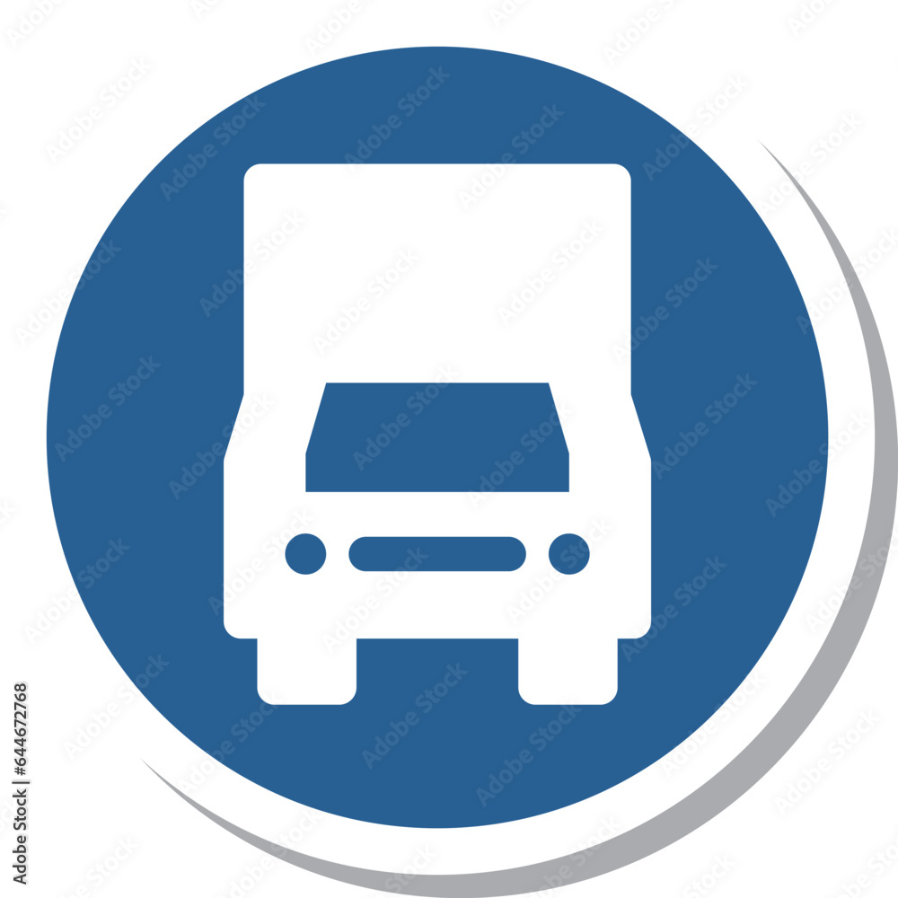 シンプルな標識のステッカー単品イラスト 許可車両専用 シンプルな標識のステッカー単品イラスト 許可車両専用