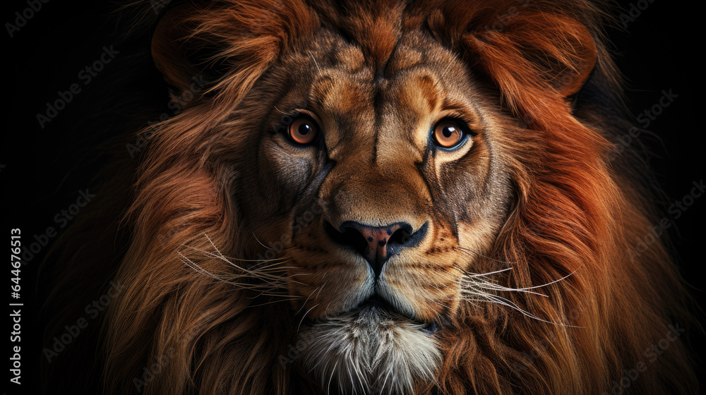 lion head portrait