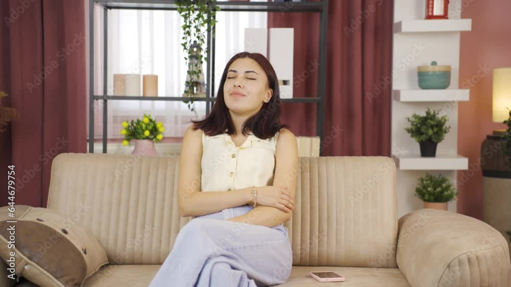 Calm and peaceful woman. Calm and peaceful woman.