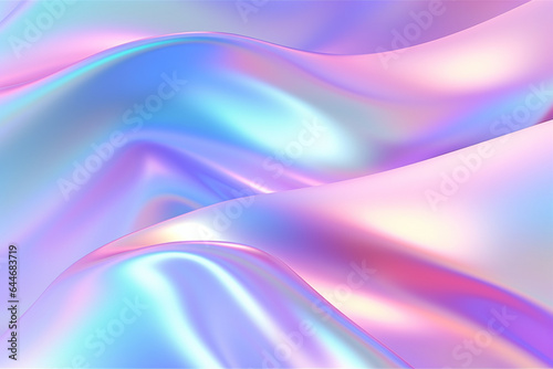 A holographic background with pink, blue, and purple gradient, holographic texture, Generative AI