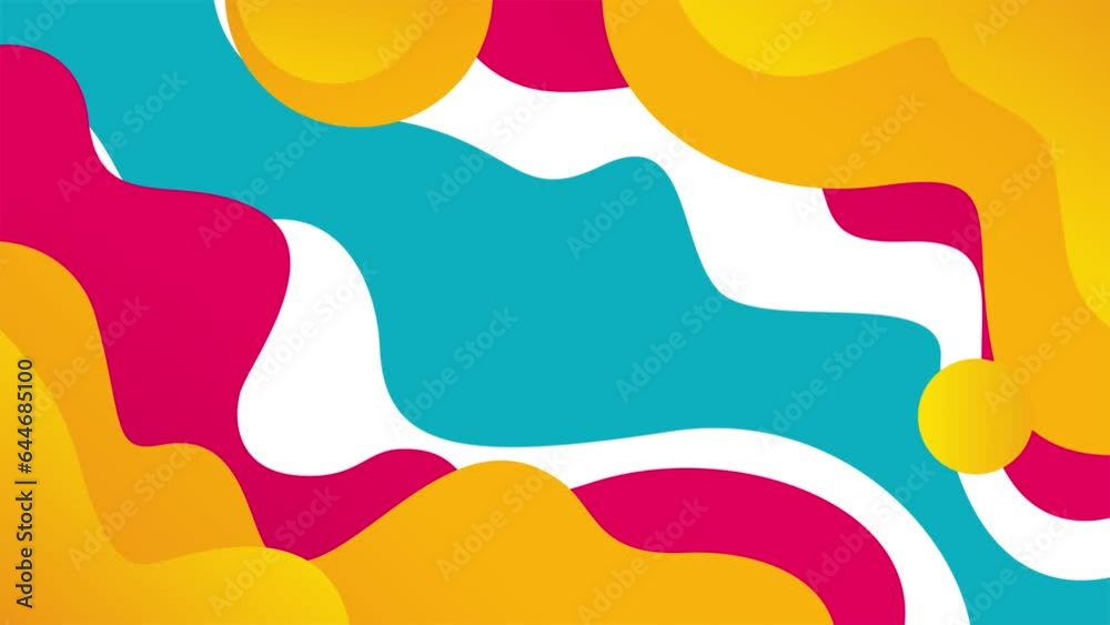 Colorful gradient liquid shape background. Colorful abstract background animation.