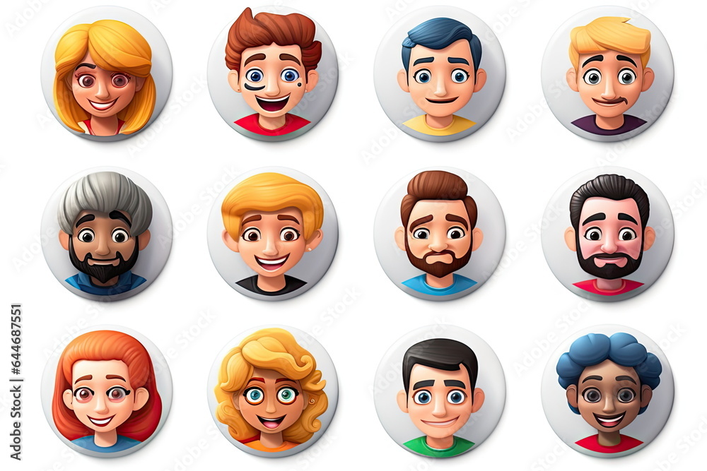 people avatar collection, icons for social account people avatar collection, icons for social account