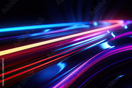 abstract background, colorful neon lines