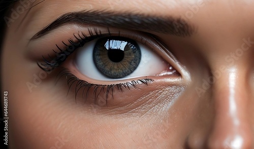 closeup of a woman's beautiful eyes