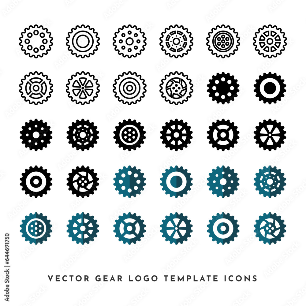 Vector Gears Icon Collection 8 Vector Gears Icon Collection 8