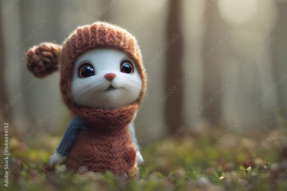 a cute squrrel in forest a cute squrrel in forest