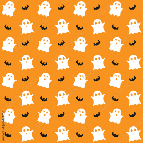 Halloween seamless pattern background. design for pillow, print, fashion, clothing, fabric, gift wrap. vector.