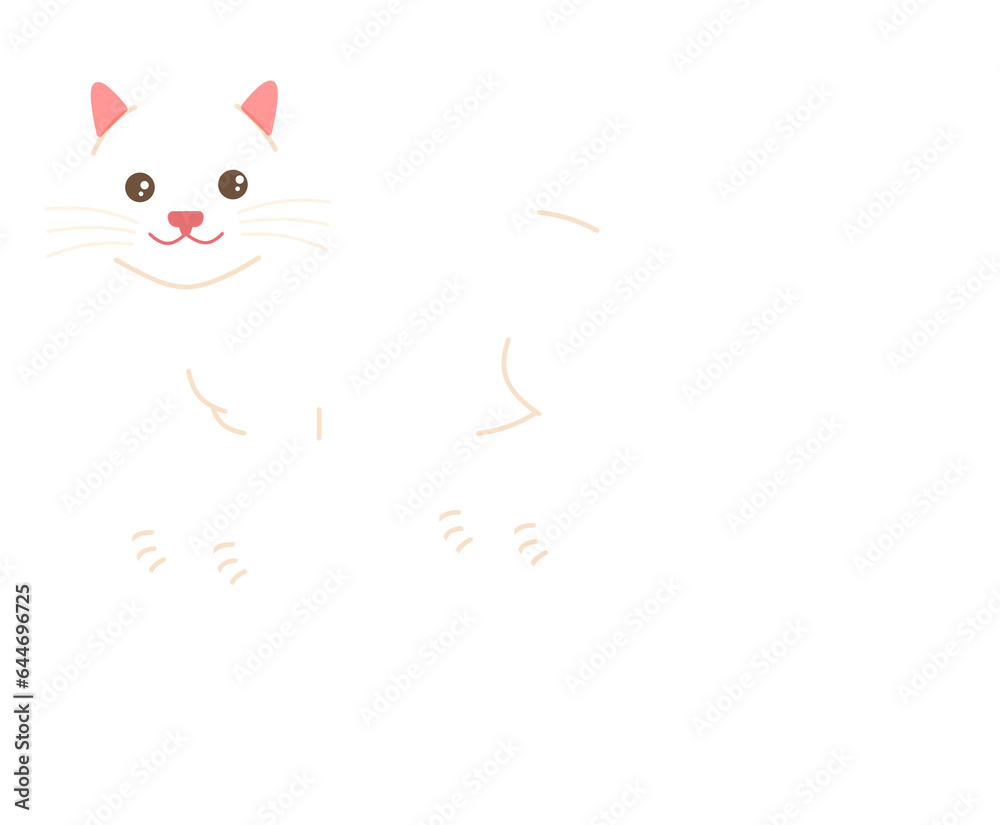white cat